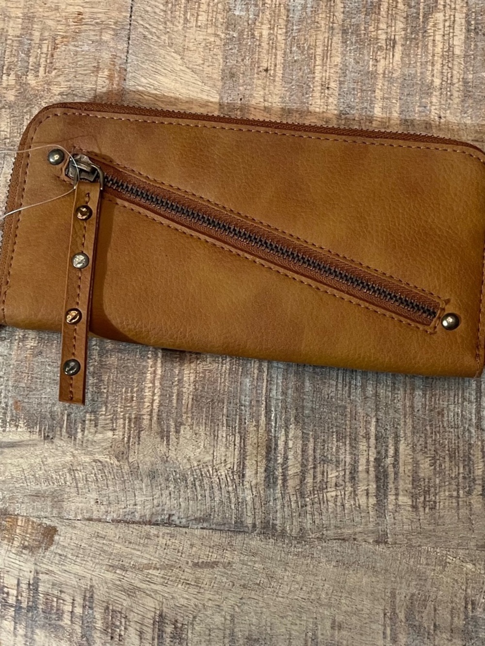 Free People Distressed Vegan Leather Wallet